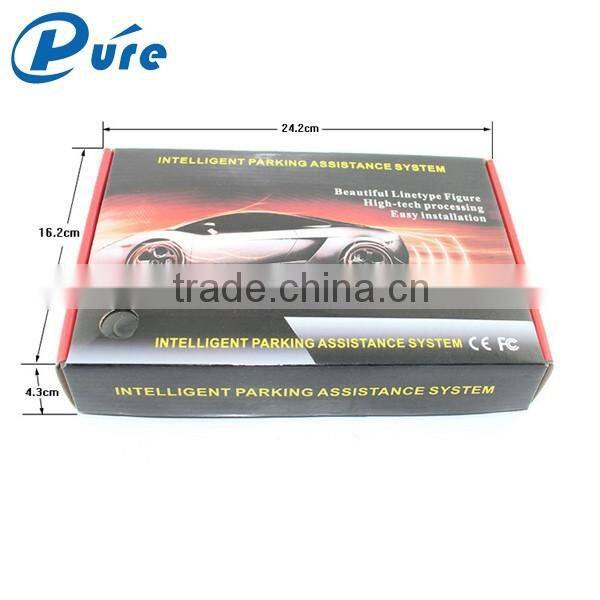 4 Radar Detector Car Parking Sensor Car Reverse Rear Radar System with 4-step Bibi Sound