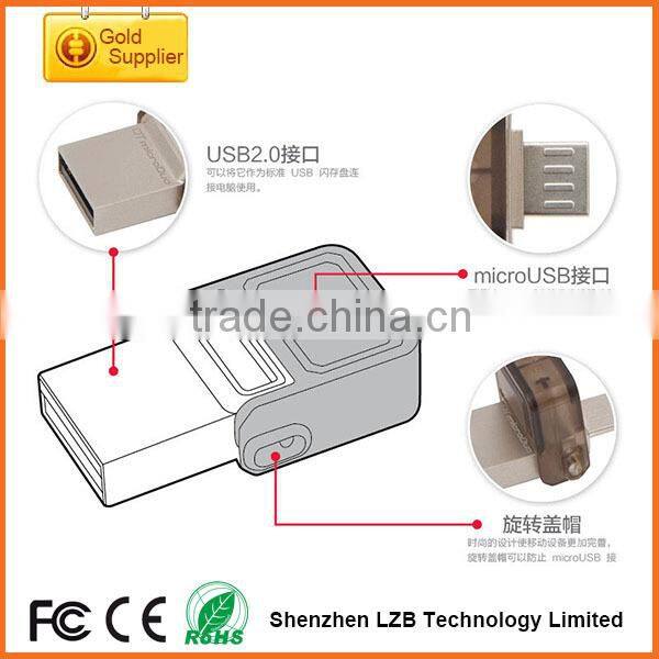 high capacity hot sale universal otg 32gb usb flash drive, Portable OTG usb flash 32gb