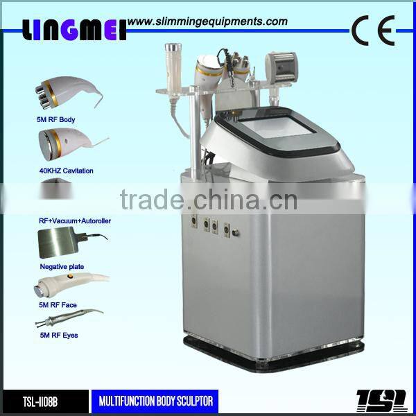 Effective!!! Lingmei 40K cavitation &RF auto roller vacuum cavitation slimming machine