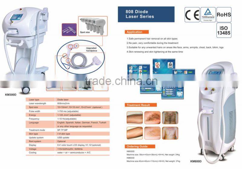 2016 Professional diode laser 808nm hair removal/laser hair removal machine for sale