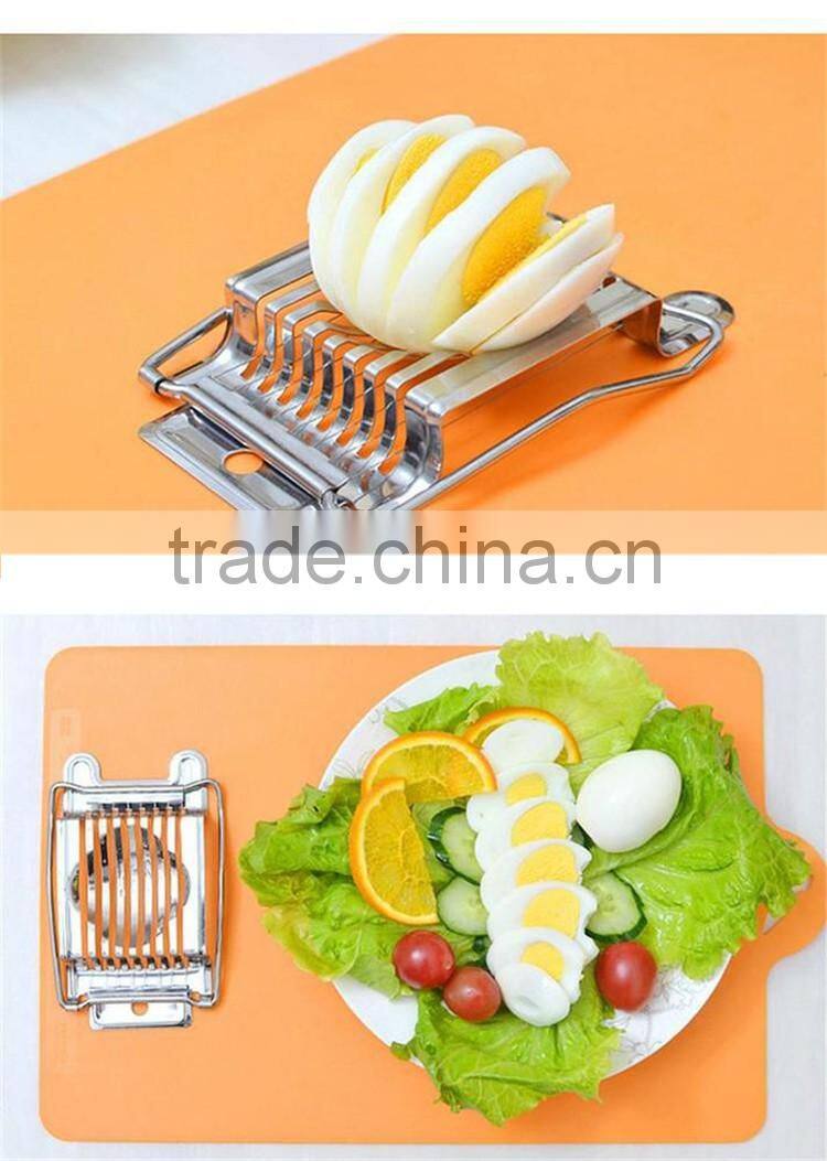 Kitchen Tool Promotional Portable Stainless Steel Egg Maker Cutter Egg Slicer