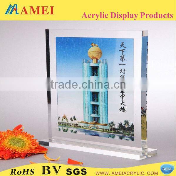 Promotional custom shape acrylic award plaque