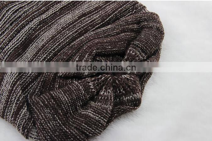 Hot Fashion New Unisex Mens Womens Winter Knit Plicate Slouch Cap Hat Knitted Skullies Beanies Casual Black/Gray/Coffee