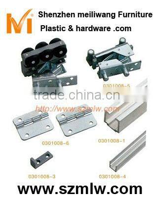 two way of wardrobe and cabinet sliding door fittings