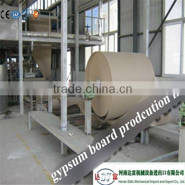 Gypsum board machinery