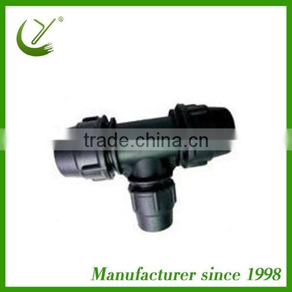 hdpe pipe reducing tee for irrigation
