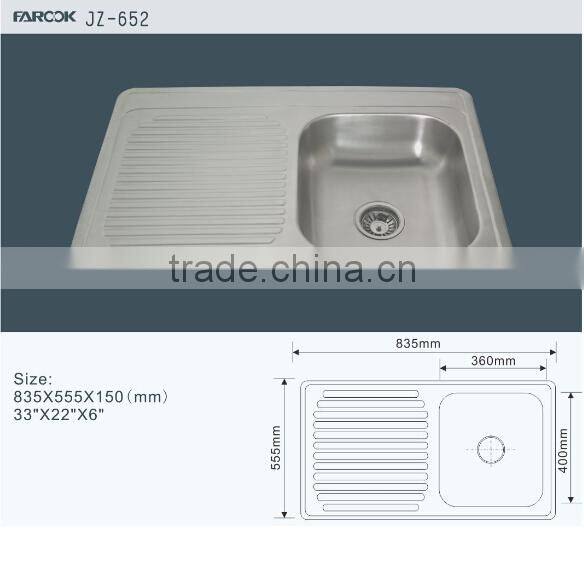 Cheap undermount kitchen sink single bowl single board kitchen sink export stainless steel kitchen sinks