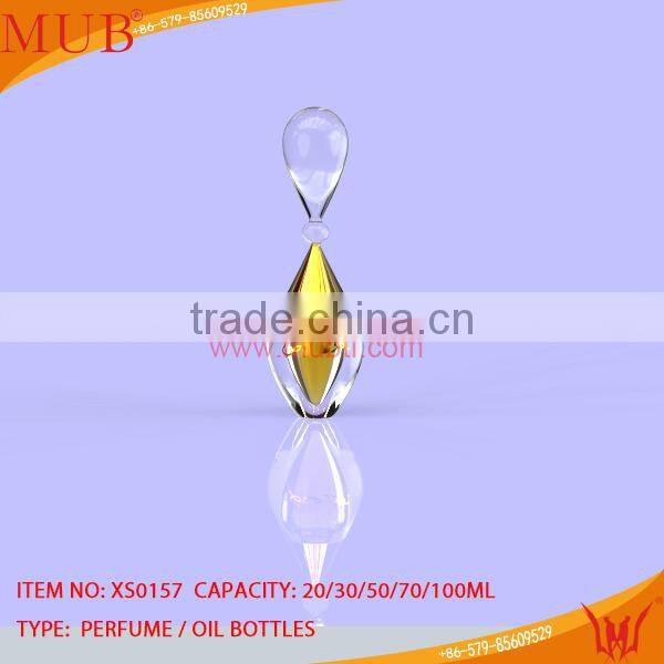 Rain drop shape glass perfume bottle wholesale
