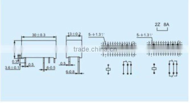 HEIGHT HOT SALE PCB relay /ELECTRICAL RELAY WITH HIGH QUALITY