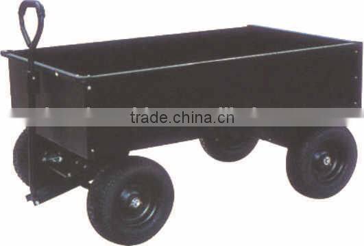 Heavy-duty Garden Dumping Cart 700Kg Capacity ,Plastic Garden Utility Trailers