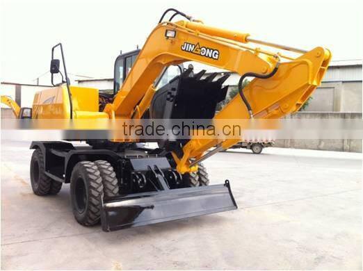china new hydraulic excavator 9 ton JGM909L wheel excavator for sale