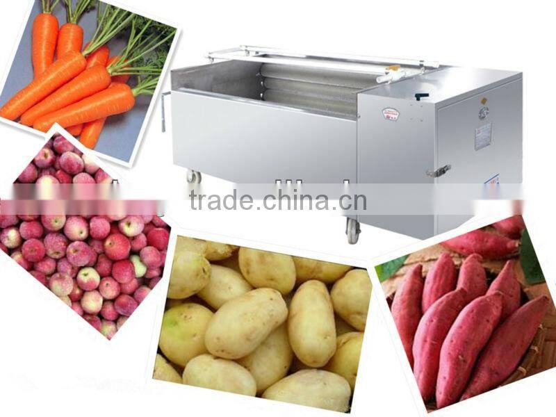 stainless steel carrot Washing & Hulling machine for vegetable washing machine
