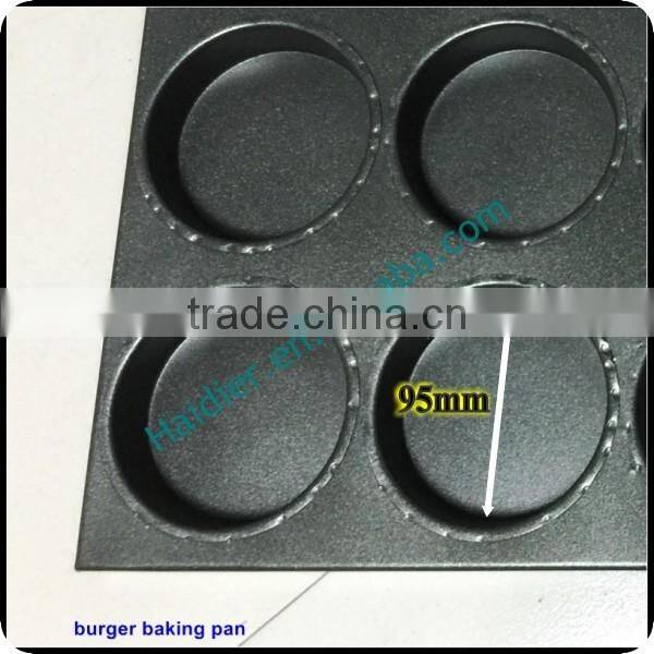 Bread baking teflon coated non-stick splice Bread Pan Hamburger Tray 15 grooves /hamburger pan