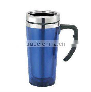 HOT! thermos jug Fashion plastic auto mug ,auto mug made of PP and plastic