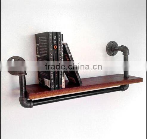 dark walnut industrial multi function wall mounted home decor antique