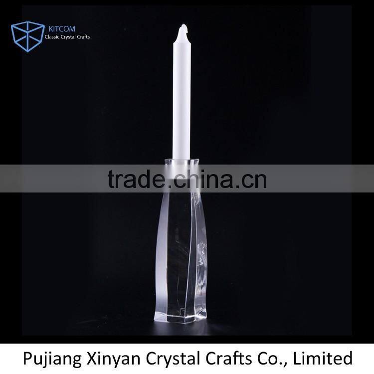 Factory Popular originality blank crystal church candle holder