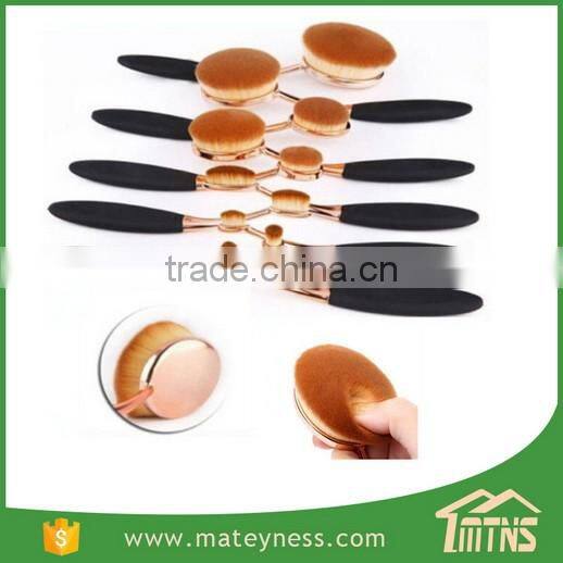 Toothbrush Shaped Oval Makeup Brush Set