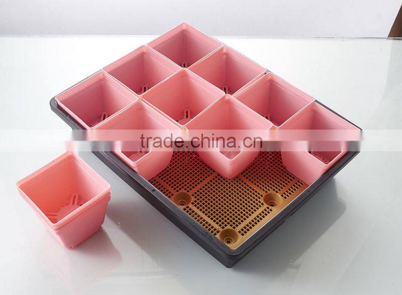 Durable 12 Cells Hole Nursery Pots Plant Seeds Grow Box Tray Insert Propagation Seeding Case Flower pot plug plant trays