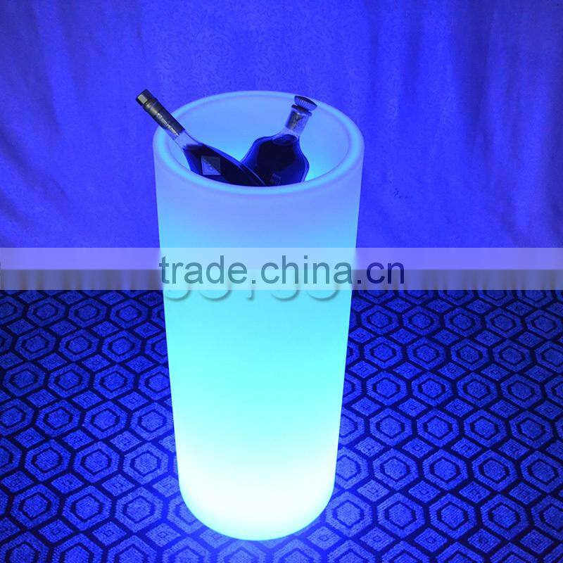 LED remote control ice bucket/ plastic led light flower pot LTT-CF09