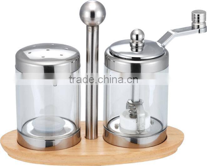 4 PCS Stainless Steel Spice Jar Set/Magnetic Condiment Set