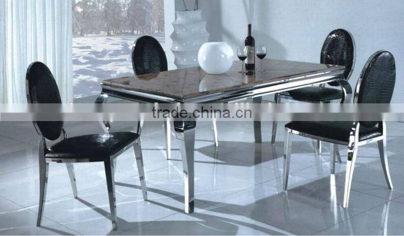 Marble dining chair and table