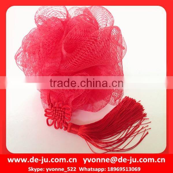 Red Lantern Style Chinese Bath Sponge With Red String
