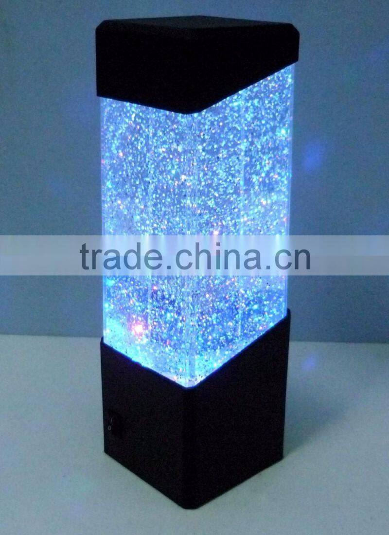 New Arrival LED Colorful Changing Decorative Volcanic Lights, Flashing Jellyfish Light, Table Mini Aquarium With LED Light