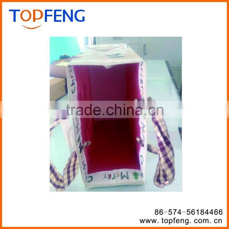 christmas self-sealing gift bag/christmas tree disposal bag/pe bag gift/china gift bag