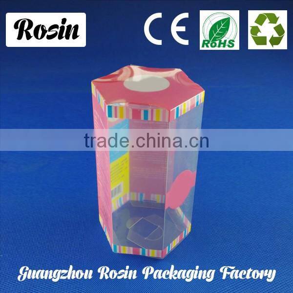 2016 Clear Plastic PVC Folding Box Display Packing With Free Sample
