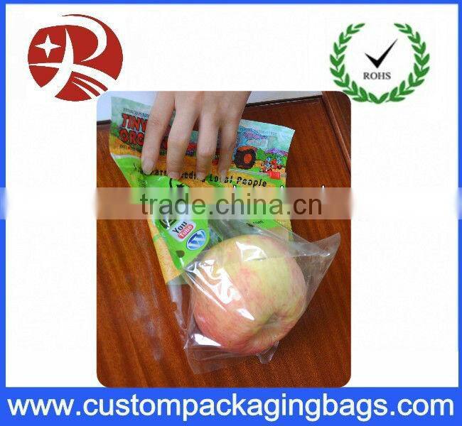 Bottom Gusset Fruit Packaging Bags Zipper Close Custom Made for Farm