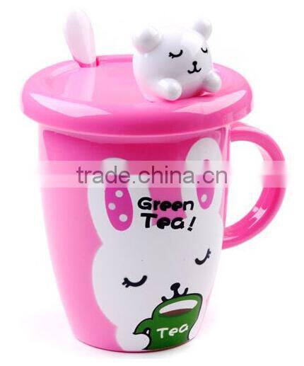 Supply fashion creative plastic cartoon animal cup