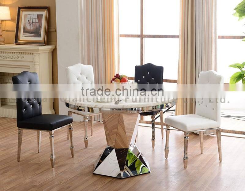 Antique french home furniture round granite dining table