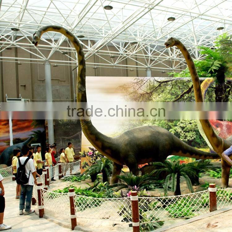 Class B1 fire protective artificial fern plants for dinosaur museum decoration