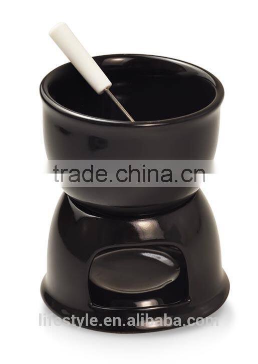 Chocolate Fondue Set, Ceramic Fondue Set