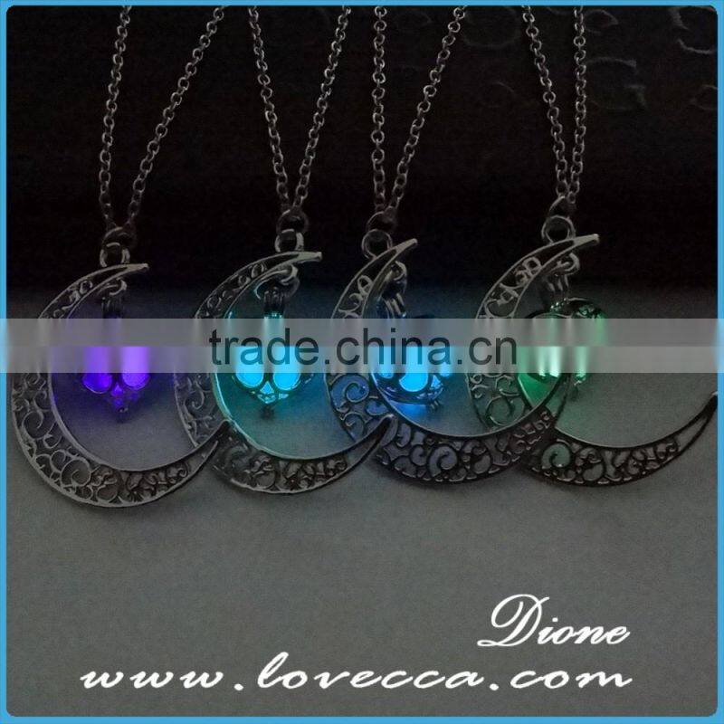 Necklace fashion accessories luminous moon necklace for party
