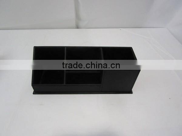 Multi-functionPU Leather Pen/Business Card/Mail Holder Desk Organizer