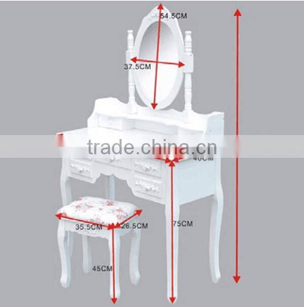 Custom bedroom chest wooden dressing table