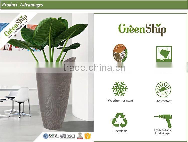 Unique Type And Fashionable Design Plastic Pot and Indoor Flower Pot For Decoration