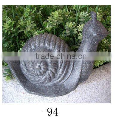 resin ribbed finish snail garden decoration ornaments