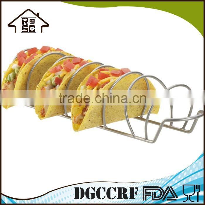 Reliable Factory Outdoor Stainless BBQ Grill Rack Taco Rack Holds