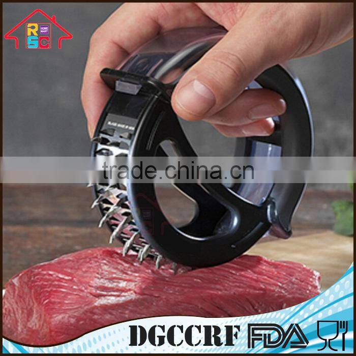 Meat Tenderizer Roller Sharp Stainless Steel Blades for Steak, Chicken, Pork