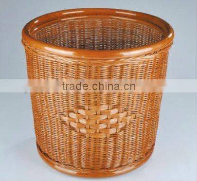 Hotel rattan towel basket