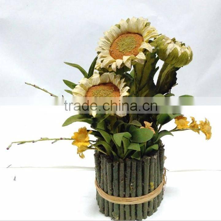import china products silk flowers peach color for home decoration