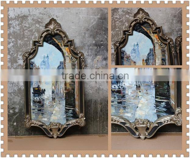 Old factory style mirror frame picture frames