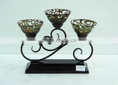 Unique metal wall mounted candle holder