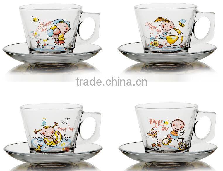 6oz 8oz 9oz 10oz 12oz glass kids mug glass milk mug children glass set