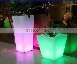 wall guarden LED furniture flower pot with PE materail