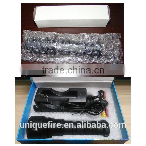 uniquefire HS-802 long range rechargeable led flashlight sure fire 1000m