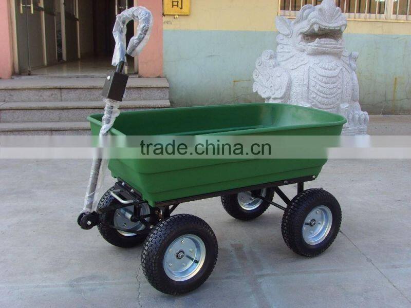 TC2135 Four Wheel Poly Garden Dump Cart