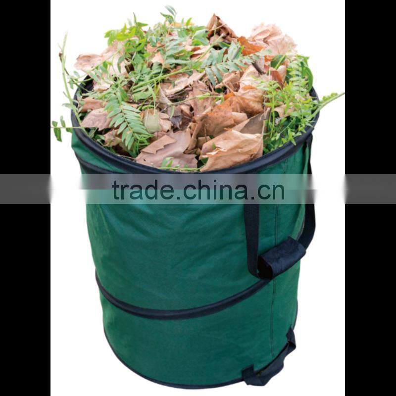 pop up garden bin with garden golves